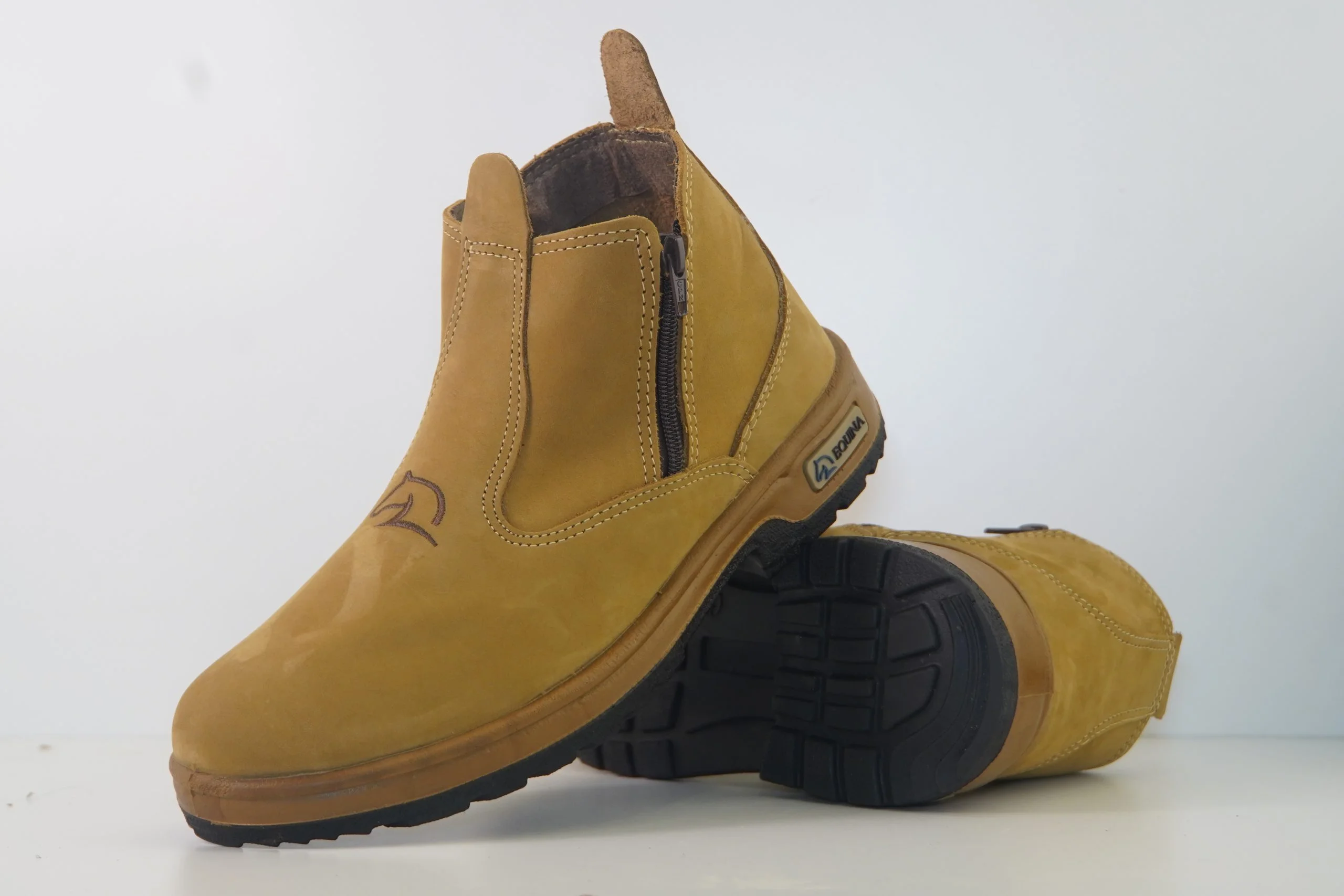 Bota Agricola Equina Miel Con Cierre